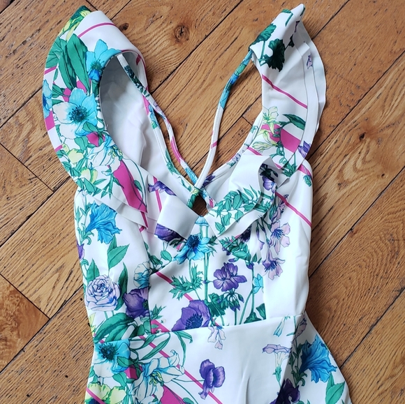 Floral Bodycon midi dress - Picture 6 of 7